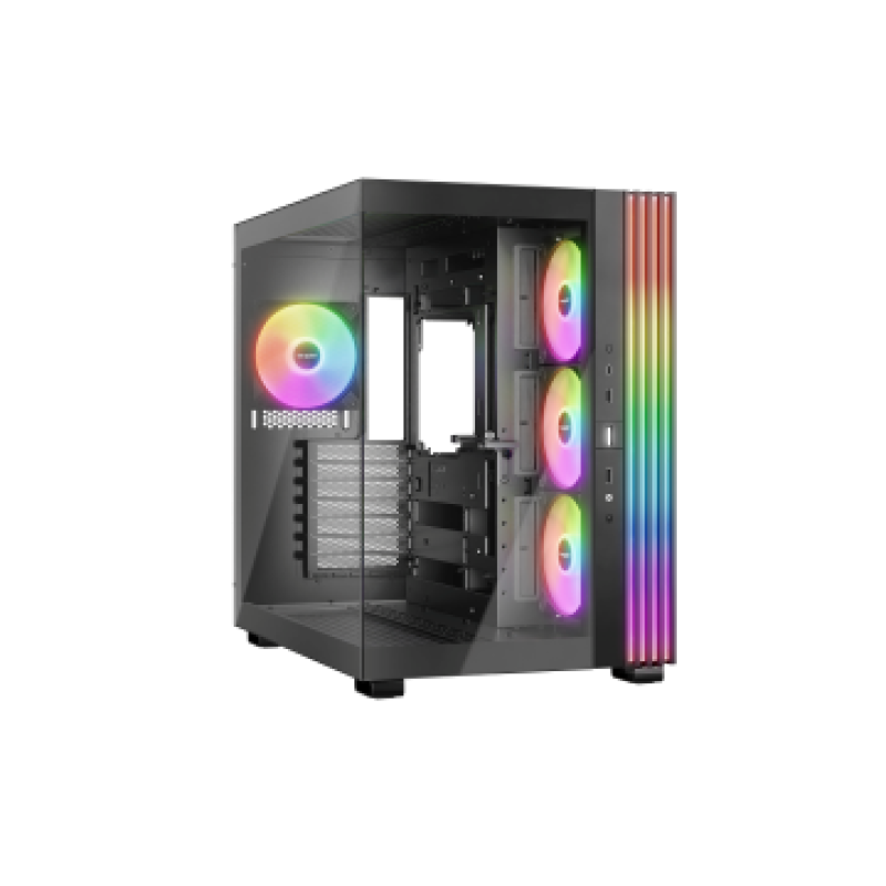 BEQUIET PC CHASSIS LIGHT BASE 600 LX BGW67, MIDI TOWER ATX, BLACK, ARGB LIGHTING, W/O PSU, 3x12CM SIDE LIGHT WINGS LX, 3x12CM REAR LIGHT WINGS LX, 3YW.