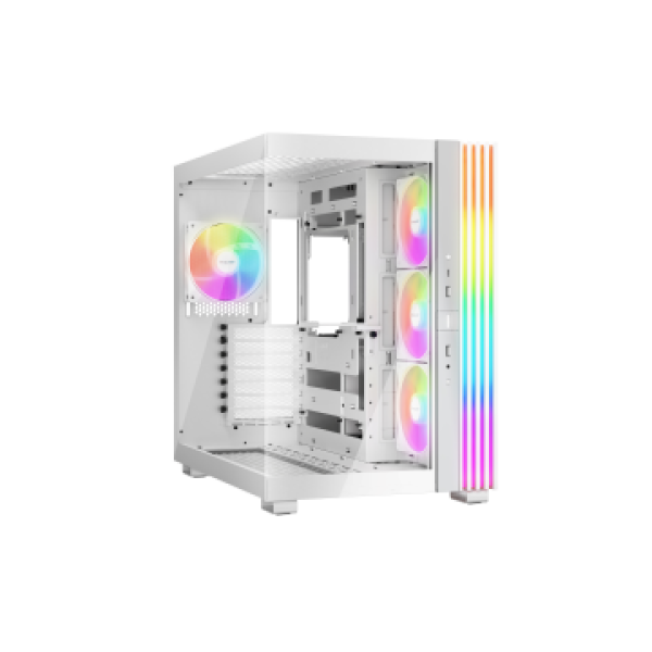 BEQUIET PC CHASSIS LIGHT BASE 600 LX WHITE BGW68, MIDI TOWER ATX, ARGB LIGHTING, W/O PSU, 3x12CM SIDE LIGHT WINGS LX, 3x12CM REAR LIGHT WINGS LX, 3YW.
