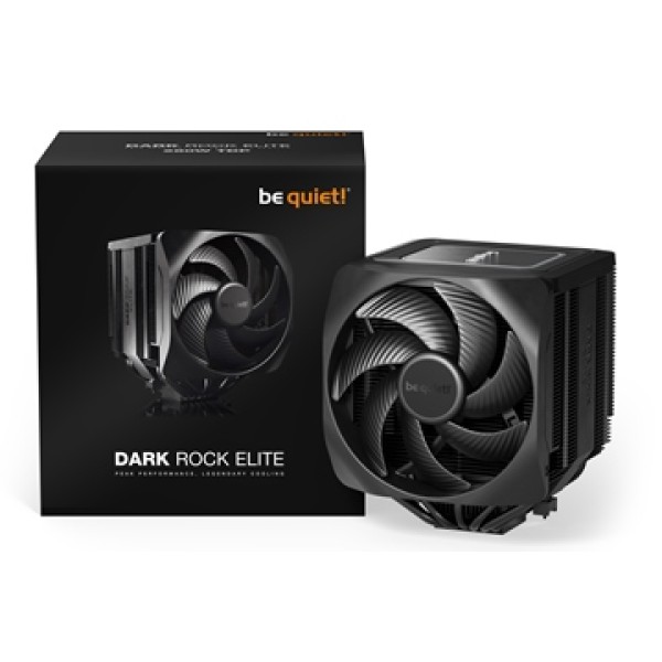 BEQUIET CPU AIR COOLER DARK ROCK ELITE BK037, 280W TDP, INTEL 1851/1700/1200/1150/1151/1155, AMD AM4/AM5, DUAL 135MM PWM FAN, 3YW.
