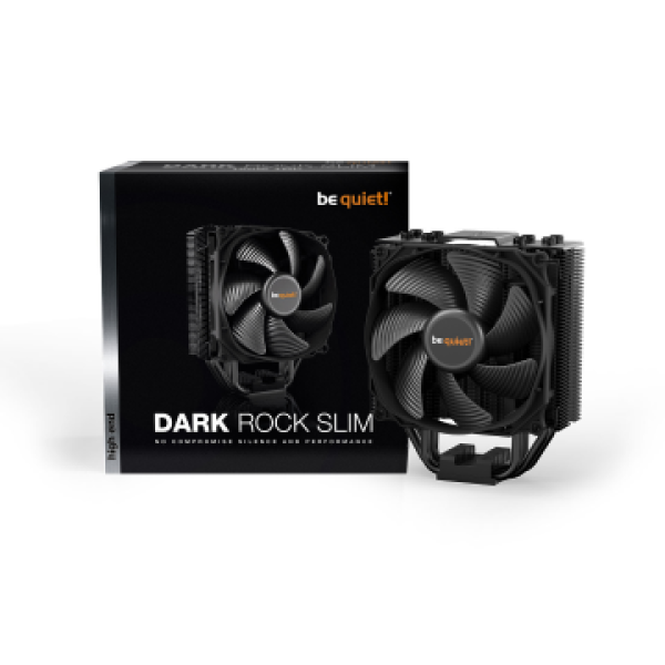 BEQUIET CPU AIR COOLER DARK ROCK SLIM BK024, 180W TDP, INTEL LGA 1851/ 1700/ 1200/ 2066/ 1150/ 1151/ 1155/ 2011(-3) Square ILM, AMD AM5/AM4, 3YW.