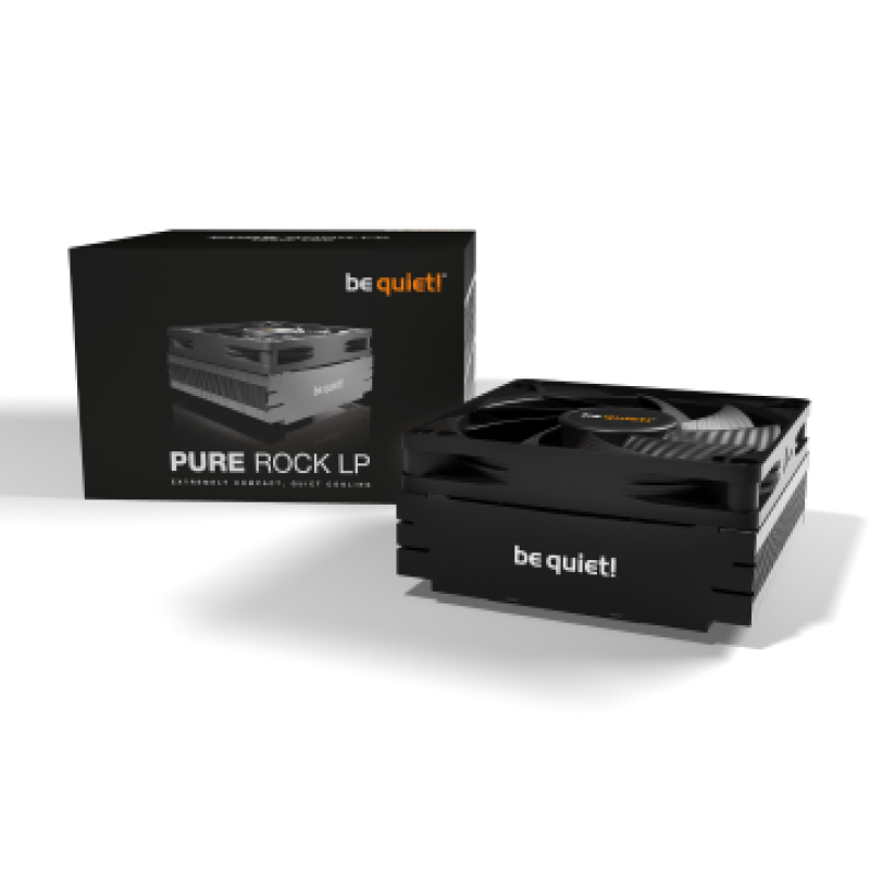BEQUIET CPU AIR COOLER PURE ROCK LP BK034, 100W TDP, INTEL SOCKET LGA 1700/1200/1150/1151/1155, AMD AM4/AM5, 3YW.