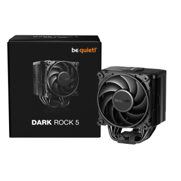 BEQUIET CPU AIR COOLER DARK ROCK 5 BK035, 210W TDP, INTEL SOCKET LGA 1851/1700/1200/1150/1151/1155, AMD AM4/AM5, 3YW.