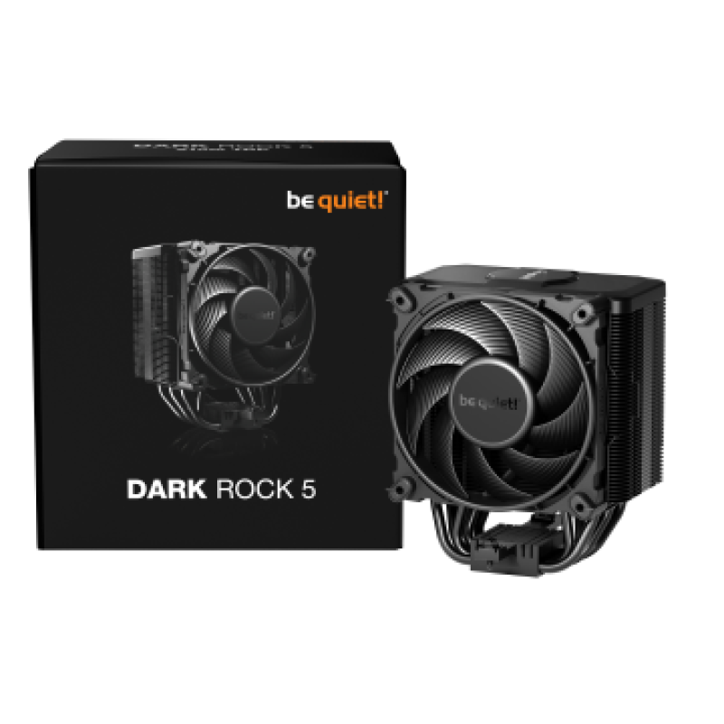 BEQUIET CPU AIR COOLER DARK ROCK 5 BK035, 210W TDP, INTEL SOCKET LGA 1851/1700/1200/1150/1151/1155, AMD AM4/AM5, 3YW.