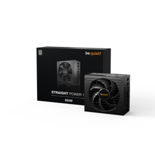 BEQUIET PSU STRAIGHT POWER 12 850W BN337, PLATINUM CERTIFIED, MODULAR CABLES, SILENT WINGS 135MM FAN, 10YW.