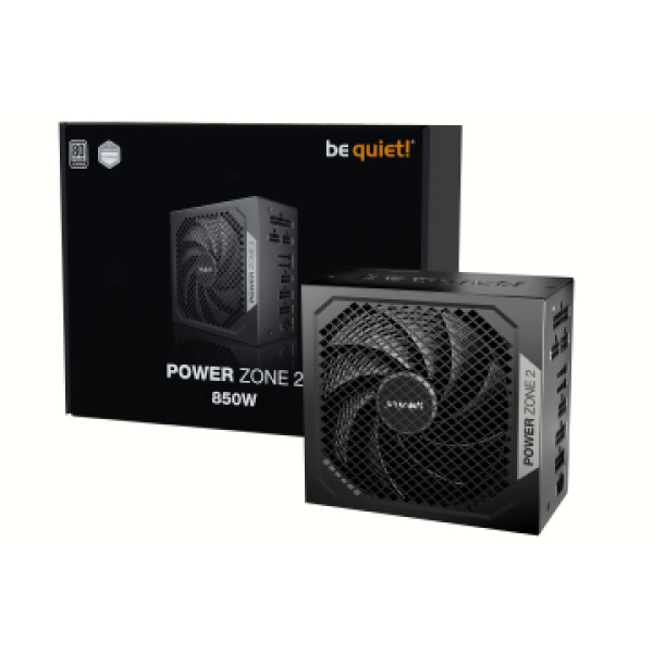 BEQUIET PSU POWER ZONE 2 850W BP007EU, PLATINUM CERTIFIED, PURE WINGS 3 14CM SILENT FAN, 10YW.