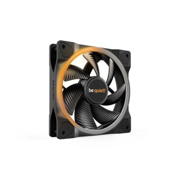 BEQUIET FAN LIGHT WINGS 120MM PWM BL072, ARGB, 4 PIN PWM, 1700RPM, 41,51CFM/70,53M3/H, 20,6 DB, LIFESPAN 60000H, BLACK, 3YW.