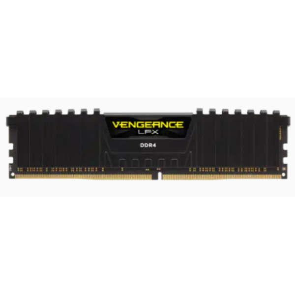 CORSAIR RAM DIMM XMS4 16GB CMK16GX4M1E3200C16, DDR4, 3200MHz, LATENCY 16-20-20-38, 1.35V, VENGEANCE LPX, XMP 2.0,  BLACK, LTW.