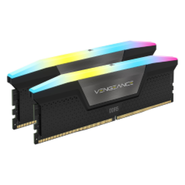 CORSAIR RAM DIMM XMS5 KIT 2x16GB CMH32GX5M2E6000C36, DDR5, 6000MHz, LATENCY 36-44-44-96, 1.40V, VENGEANCE RGB, XMP 3.0, RGB LED, BLACK, LTW.