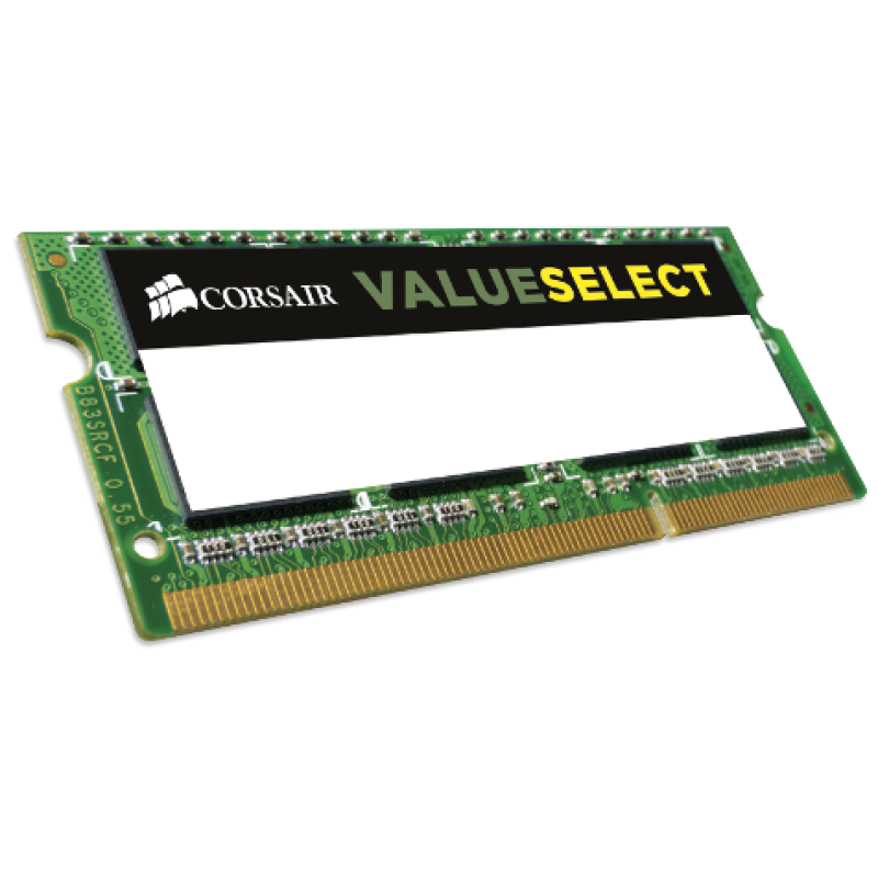 CORSAIR RAM SODIMM 8GB CMSO8GX3M1C1600C11, DDR3L, 1600MHz, LATENCY 11-11-11-28, 1.35V, VALUE SELECT, LTW.