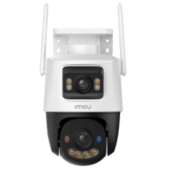 IMOU IP CAMERA CRUISER DUAL 2 PRO 8MP IPC-S7XFP-8U0WED, OUTDOOR, DUAL CAMERA 4 FIXED & 4 MOTORIZED ROTATED PTZ, H.265/H.264, 8X DIGITAL ZOOM, IR 30M, WIFI, ETHERNET, MICRO SD, MIC&SPEAKER, 2-WAY TALK, BUILT IN SIREN &SPOTLIGHT, DC12V1A, 2YW.