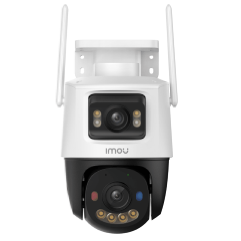 IMOU IP CAMERA CRUISER DUAL 2 PRO 8MP IPC-S7XFP-8U0WED, OUTDOOR, DUAL CAMERA 4 FIXED & 4 MOTORIZED ROTATED PTZ, H.265/H.264, 8X DIGITAL ZOOM, IR 30M, WIFI, ETHERNET, MICRO SD, MIC&SPEAKER, 2-WAY TALK, BUILT IN SIREN &SPOTLIGHT, DC12V1A, 2YW.