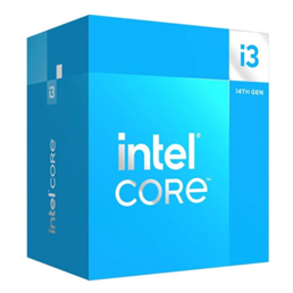 INTEL CPU CORE i3 14100, 4C/8T, up to 4.7GHz, CACHE 12MB, SOCKET LGA1700 14th GEN, GPU, BOX, FAN, 3YW.