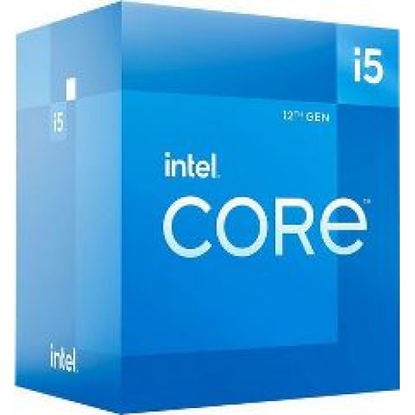 INTEL CPU CORE i5 12400F, 6C/12T, 2.50GHz, CACHE 18MB, SOCKET LGA1700 12th GEN, BOX, FAN, 3YW.