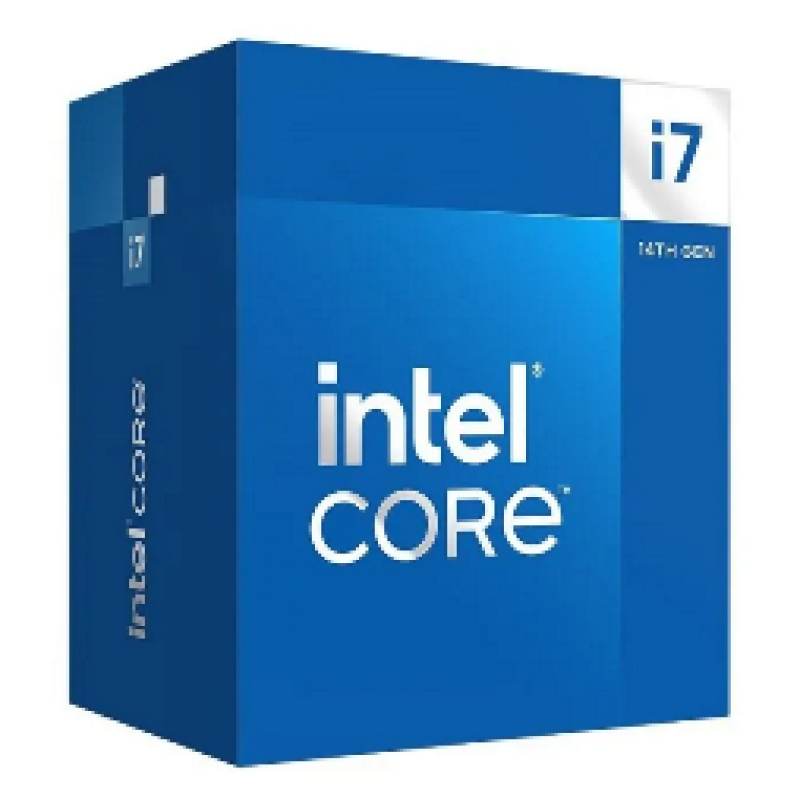 INTEL CPU CORE i7 14700F, 20C/28T, up to 5.4GHz, CACHE 33MB, SOCKET LGA1700 14th GEN, BOX, FAN, 3YW