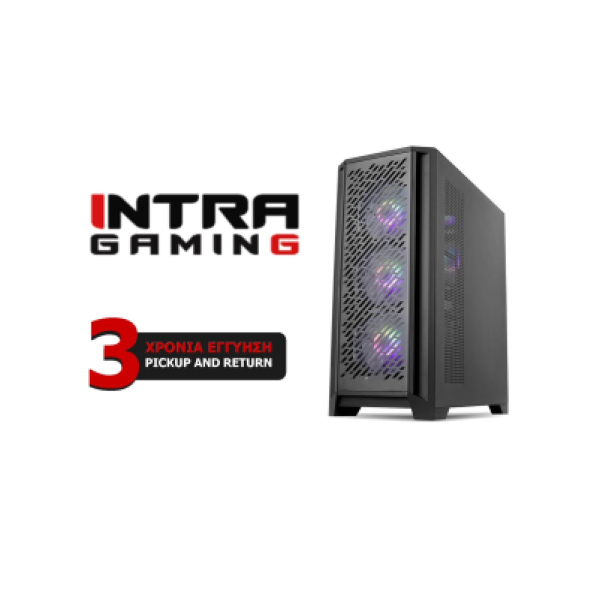 INTRA PC GAMING 12th GEN FREE, INTEL CORE i5 12400F, 16GB DDR4 3200MHz, NVIDIA VGA RTX 3050 6GB, 512GB SSD NVME, LAN GB, MIDI TOWER, 600W PSU, NO_OS, 3YW.