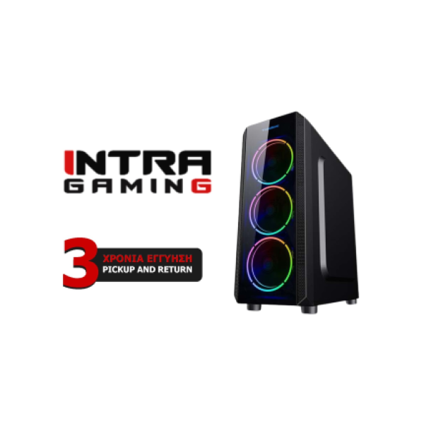 INTRA PC AMD GAMING, AMD RYZEN 7 5700G, 16GB DDR4 3200MHz, NVIDIA VGA RTX 4060 8GB, 1TB SSD NVME, LAN GB, MIDI TOWER, 650W PSU, MS WIN11 HOME, 3YW