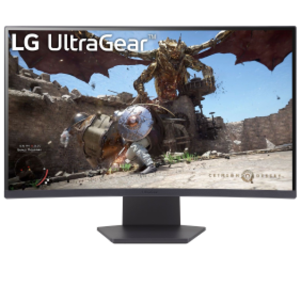 LG MONITOR 27GS60QC-B.AEUQ, CURVED VA QHD, 27", 16:9, 300CD/M2, 3.000:1, 1MS, 180Hz, 2560x1440, 2xHDMI/ 1xDP/ HP OUT, TILT, BLACK, 2YW.