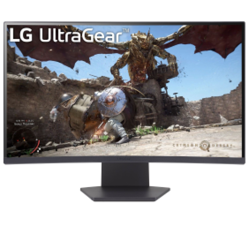 LG MONITOR 27GS60QC-B.AEUQ, CURVED VA QHD, 27", 16:9, 300CD/M2, 3.000:1, 1MS, 180Hz, 2560x1440, 2xHDMI/ 1xDP/ HP OUT, TILT, BLACK, 2YW.