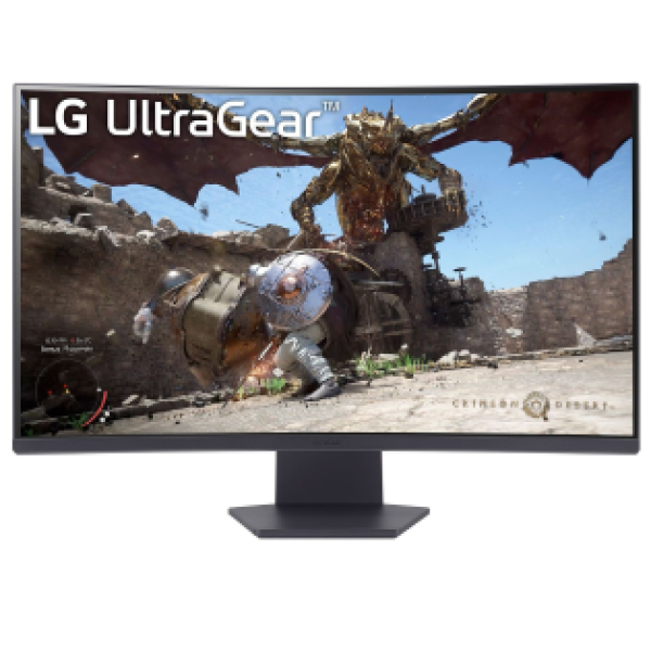 LG MONITOR 32GS60QC-B.AEUQ, CURVED VA QHD, 31.5", 16:9, 300CD/M2, 3.000:1, 1MS, 180Hz, 2560x1440, 2xHDMI/ 1xDP/ HP OUT, TILT, BLACK, 2YW.