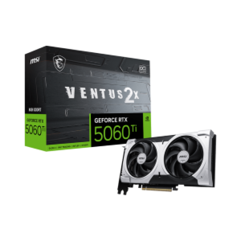 MSI VGA PCI-E NVIDIA GF RTX 5060 Ti 8G VENTUS 2X OC PLUS, 8GB/128BIT, GDDR7, HDMI/3xDP, DUAL FAN, 2 SLOT FANSINK, 3YW.