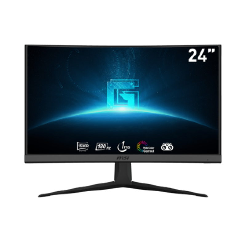 MSI MONITOR GAMING G24C6 E2, CURVED VA FHD, 24", 16:9, 250CD/M2, 3000:1, 1MS, 180HZ, 1920x1080, 2xHDMI/ 1xDP/ HP OUT, TILT, BLACK, 3YW