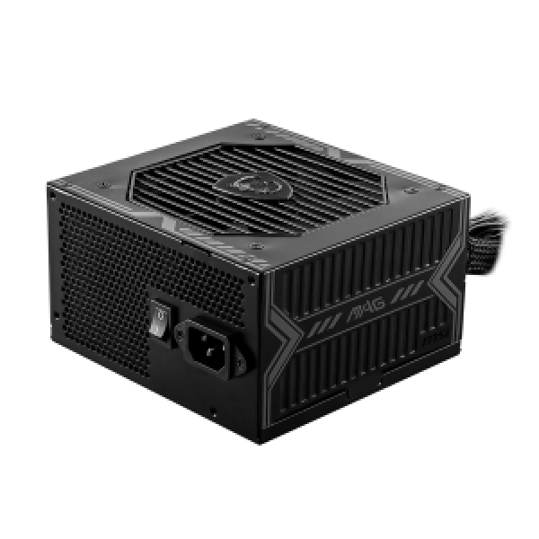 MSI PSU 650W MAG A650BN, 80+ BRONZE CERTIFIED, SLEEVE BEARING 120MM QUIET & COOL FAN, 5YW.