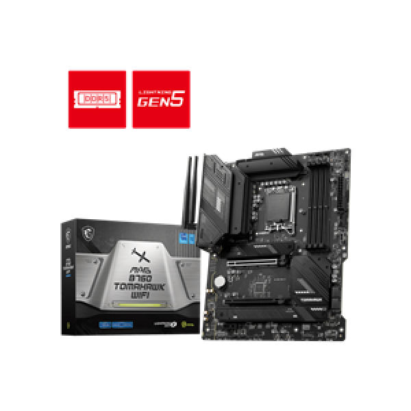 MSI MB MAG B760 TOMAHAWK WIFI, SOCKET INTEL LGA1700 14th/13th/12th GEN, CS INTEL B760, 4 DIMM SOCKETS DDR5, DP/HDMI, PCI-E GEN 4.0, LAN 2.5G, WIFI, ATX, 3YW.