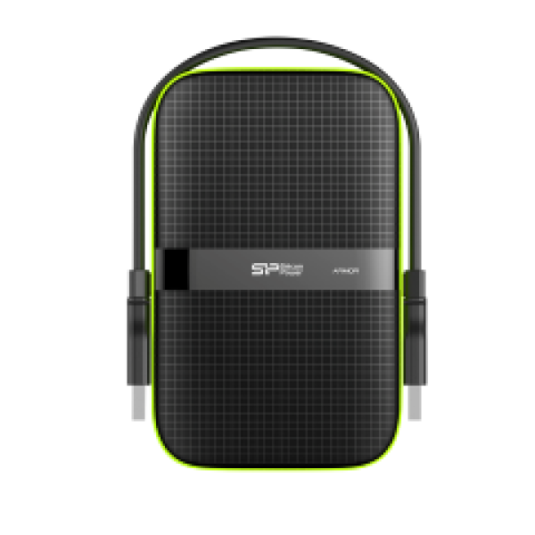 SILICON POWER EXTERNAL HDD 2,5'' 4TB ARMOR A60, USB3.1, POWER VIA USB, BLACK, 3YW.