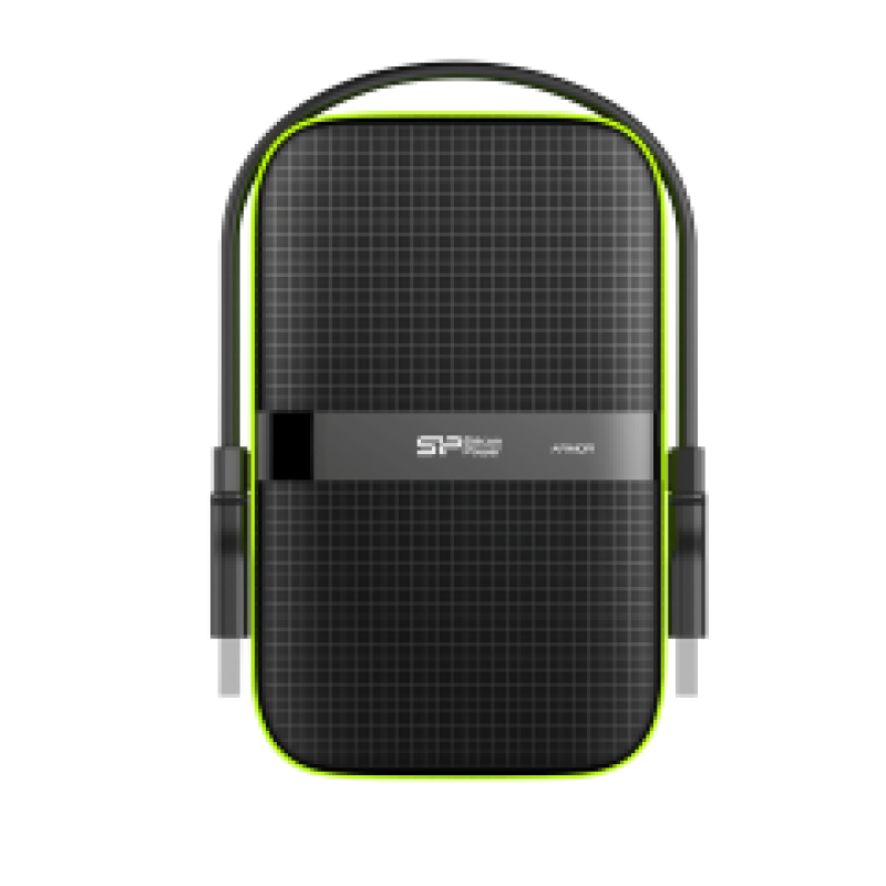 SILICON POWER EXTERNAL HDD 2,5'' 4TB ARMOR A60, USB3.1, POWER VIA USB, BLACK, 3YW.