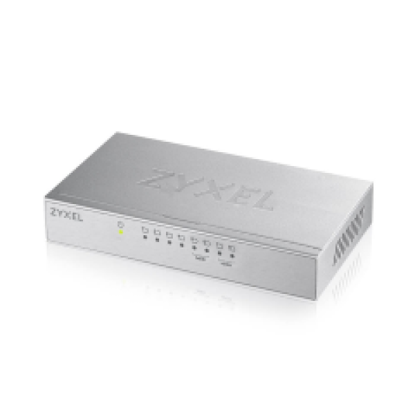 ZYXEL SWITCH GS-108B, 8 PORTS 10/100/1000Mbps, METAL HOUSING, 2YW.