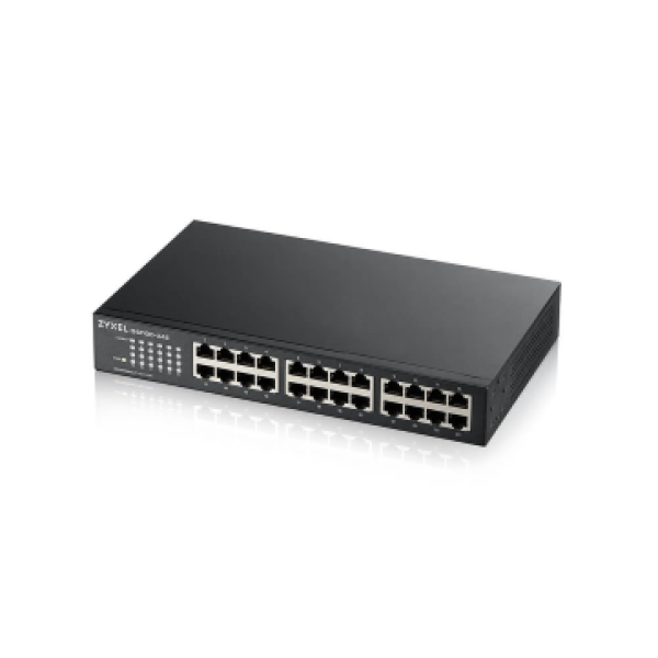 ZYXEL SWITCH GS-1100-24E, 24 PORTS 10/100/1000Mbps, ENTERPRISE LAN SWITCH, RACKMOUNT, 2YW.