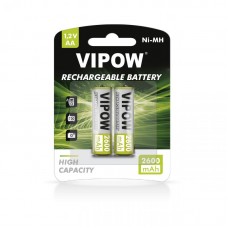 Επαναφορτιζόμενες μπαταρίες AA HR6 1.2V 2600mAh VIPOW (2 τμχ)