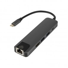Αντάπτορας (HUB) USB C σε 2xUSB 3.0 - HDMI - RJ45