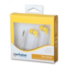 Manhattan ακουστικά in-ear κίτρινα